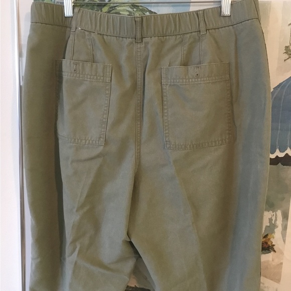 TALBOTS SLIM CARGO PANT 16P green - Picture 10 of 10